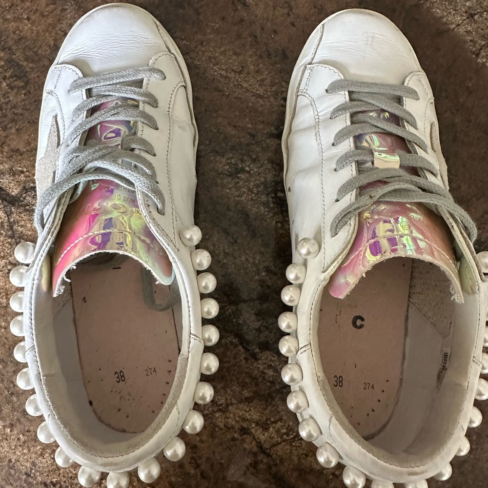 Golden Goose Superstar Iridescent and Pearl Accents - Picture 6 of 15